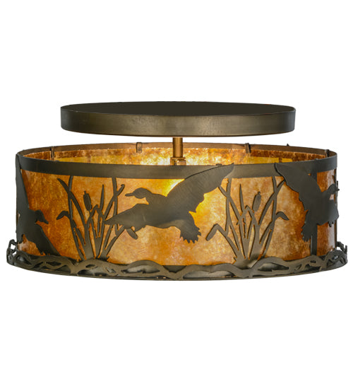 Meyda Tiffany Ducks In Flight 51239 Ceiling Light - Antique Copper