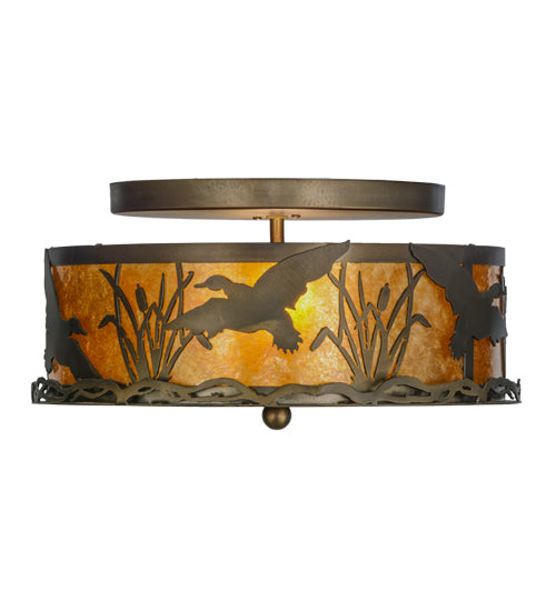 Meyda Tiffany Ducks In Flight 51239 Ceiling Light - Antique Copper