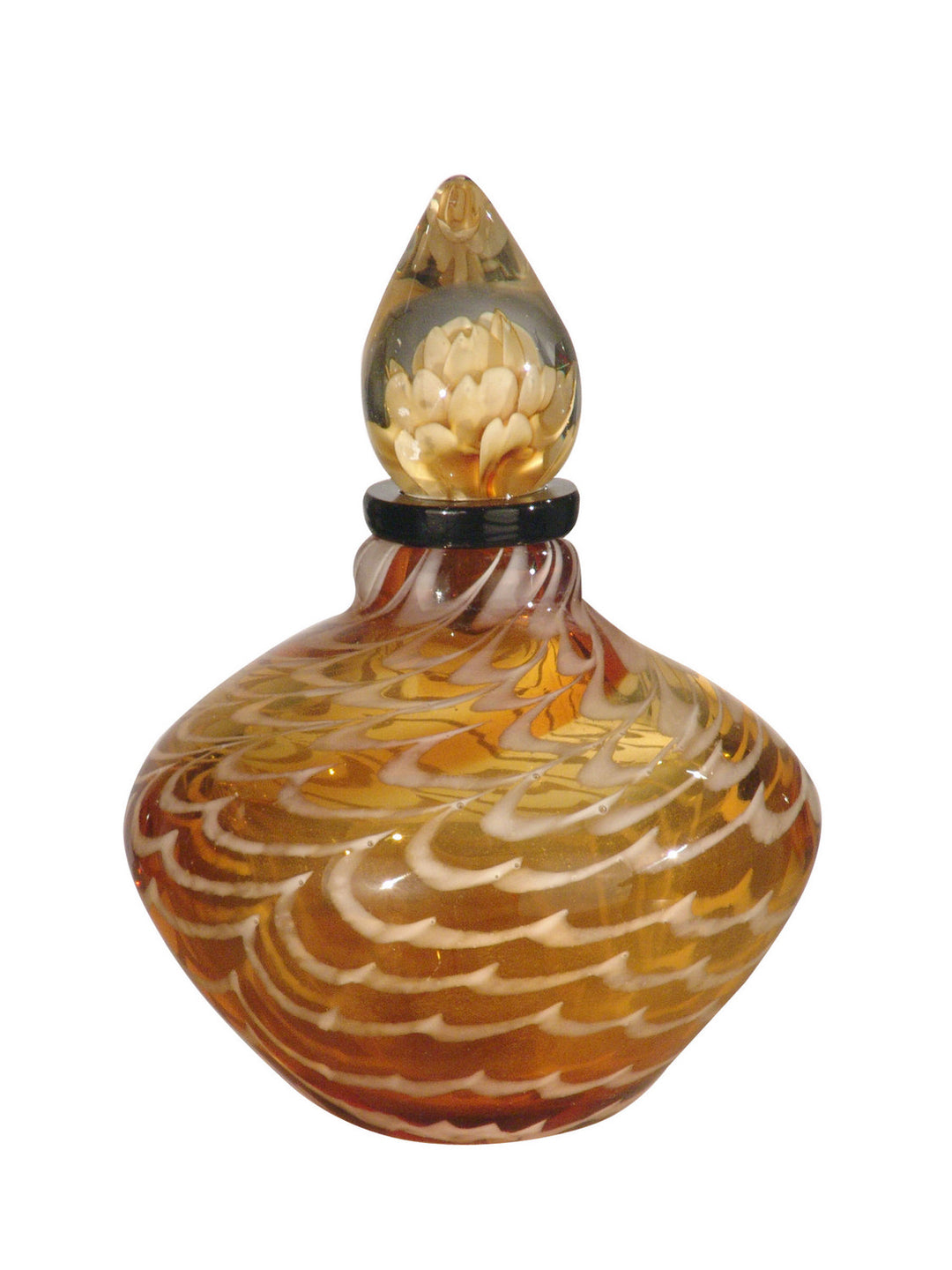 Dale Tiffany PG10646 Favrile Art Glass Perfume Bottle Home Decor Bronze / Dark