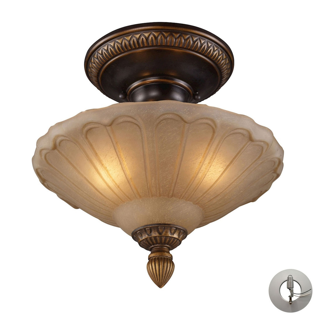 Elk Restoration 08092-AGB-LA Ceiling Light - Golden Bronze