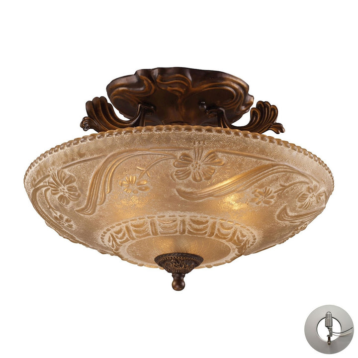 Elk Restoration 08101-AGB-LA Ceiling Light - Golden Bronze