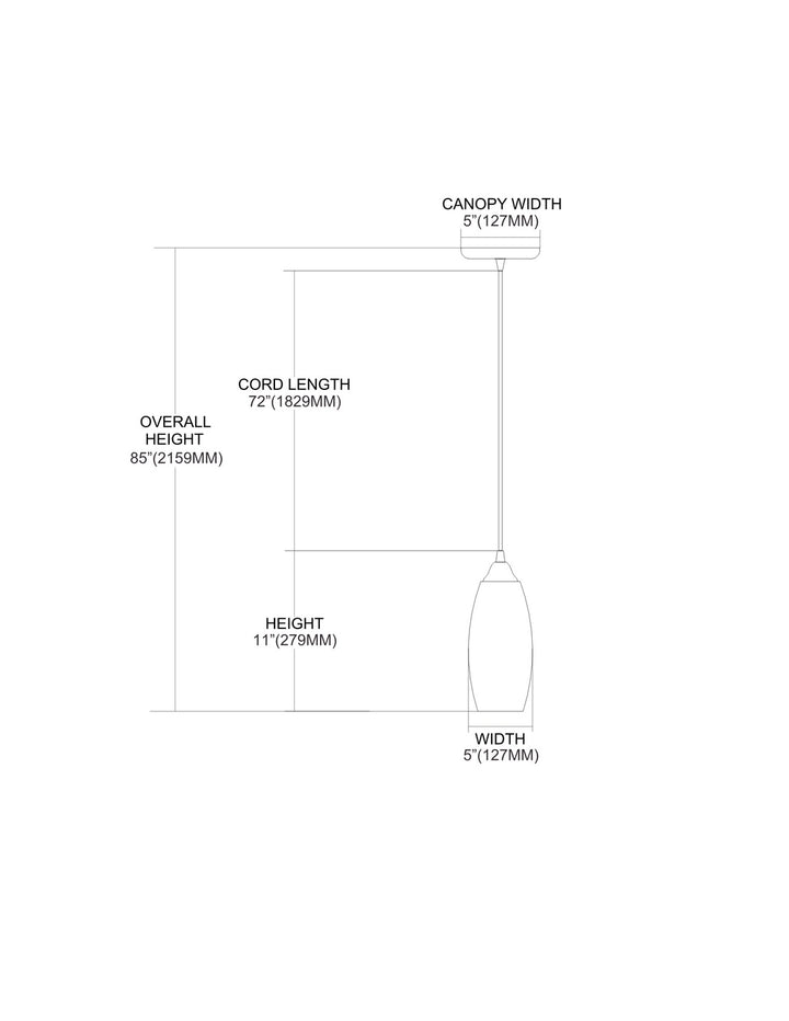 Elk Iridescence 10076/1SBI-LA Pendant Light - Satin Nickel
