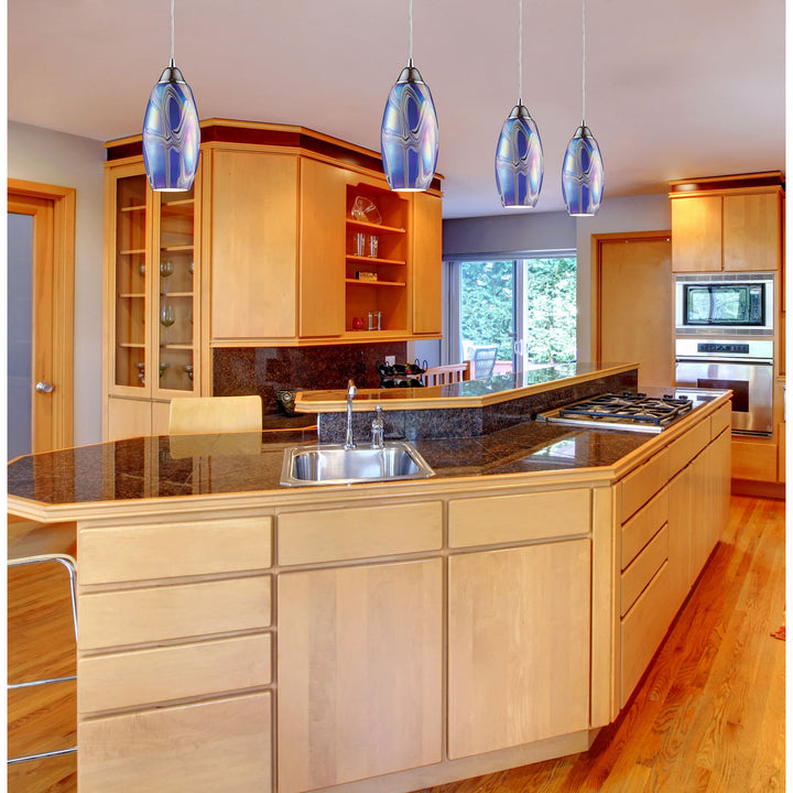 Elk Iridescence 10076/1SBI-LED Pendant Light - Satin Nickel
