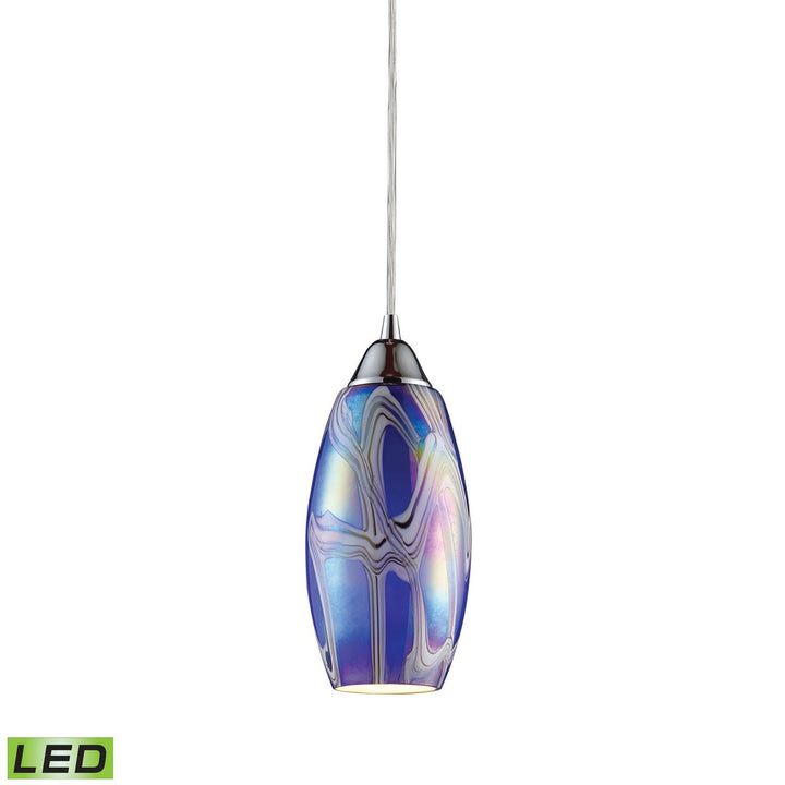 Elk Iridescence 10076/1SBI-LED Pendant Light - Satin Nickel