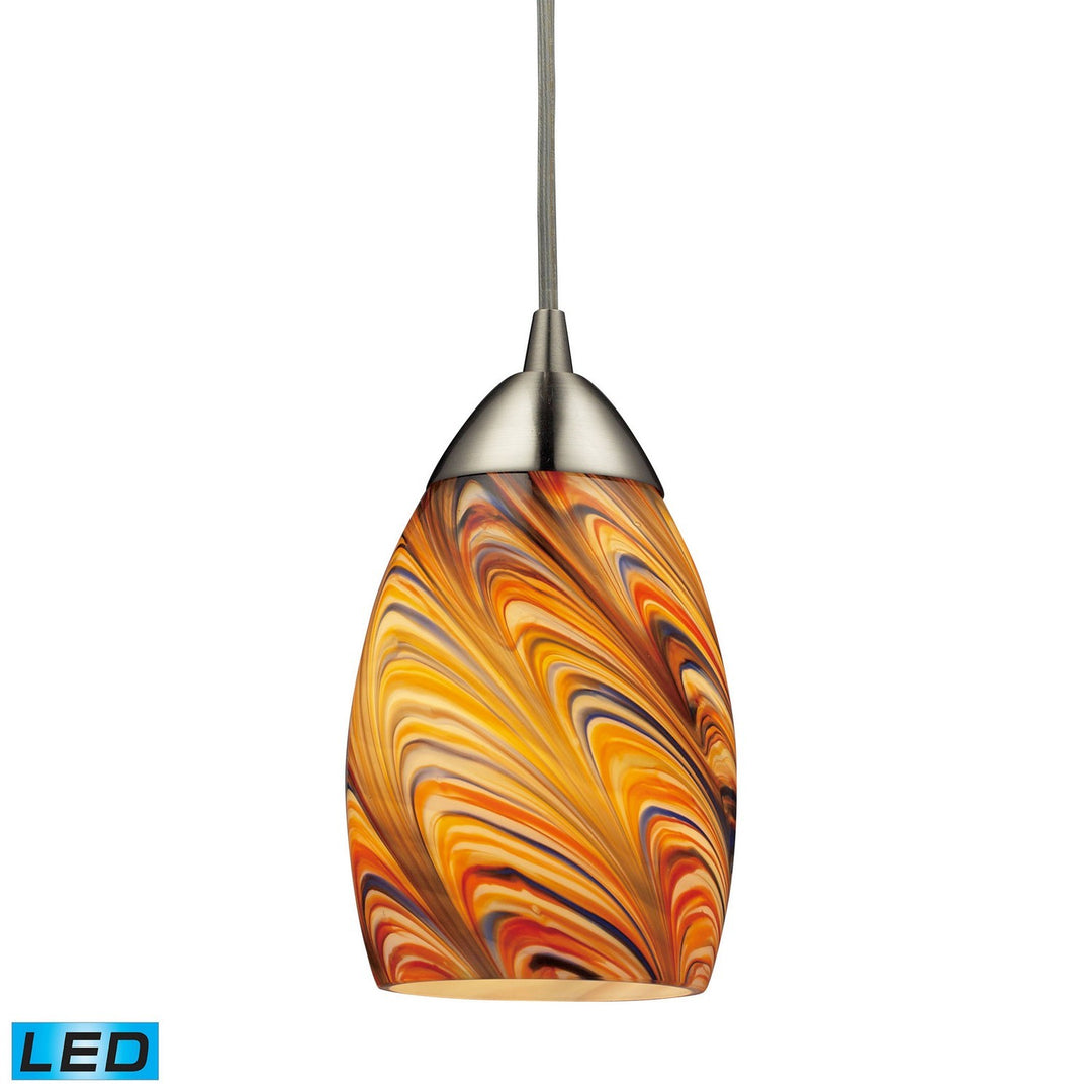 Elk Mini Vortex 10089/1RV-LED Pendant Light - Satin Nickel