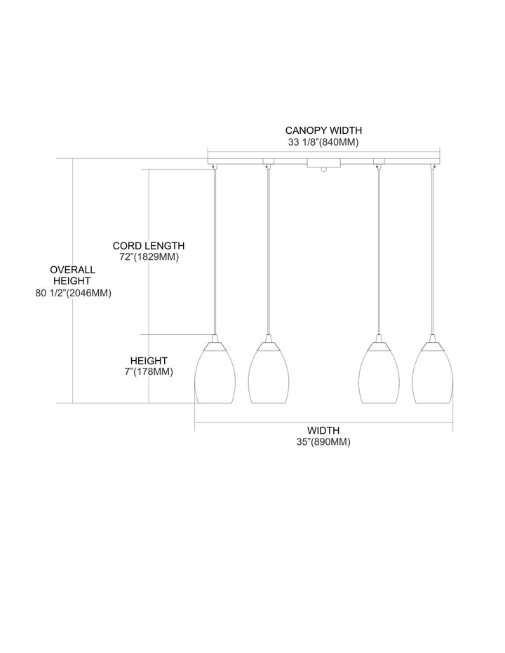 Elk Mini Vortex 10089/6RV Pendant Light - Satin Nickel