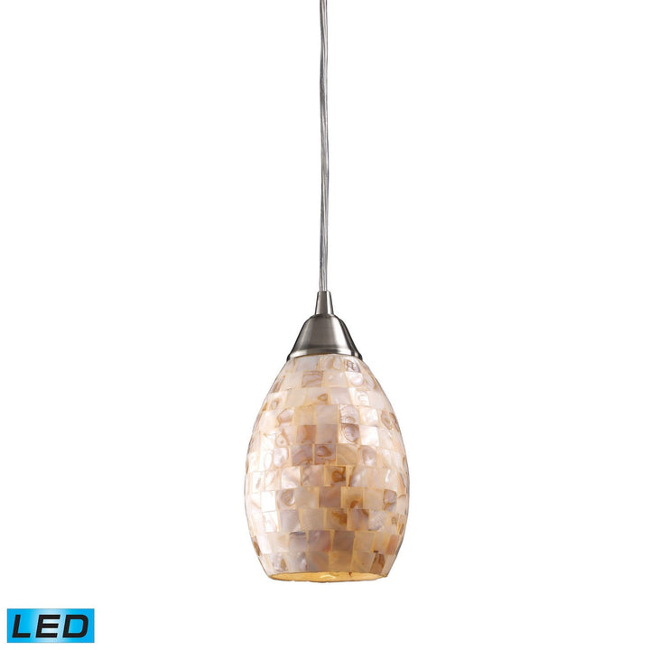 Elk Capri 10141/1-LED Pendant Light - Satin Nickel