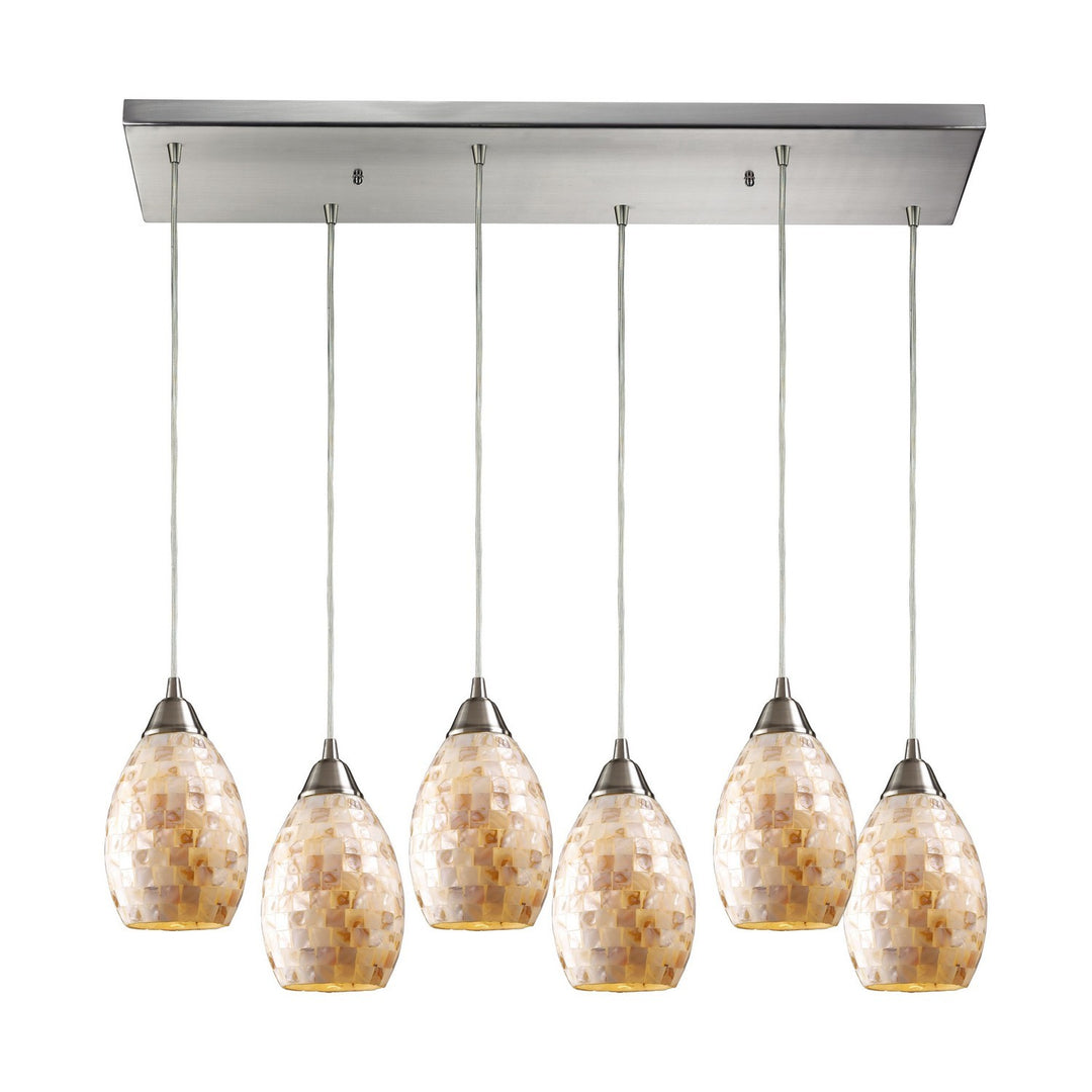 Elk Capri 10141/6RC Pendant Light - Satin Nickel