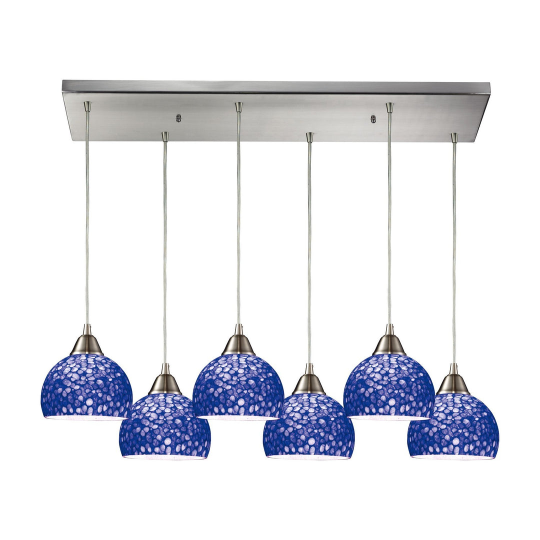 Elk Cira 10143/6RC-PB Pendant Light - Satin Nickel