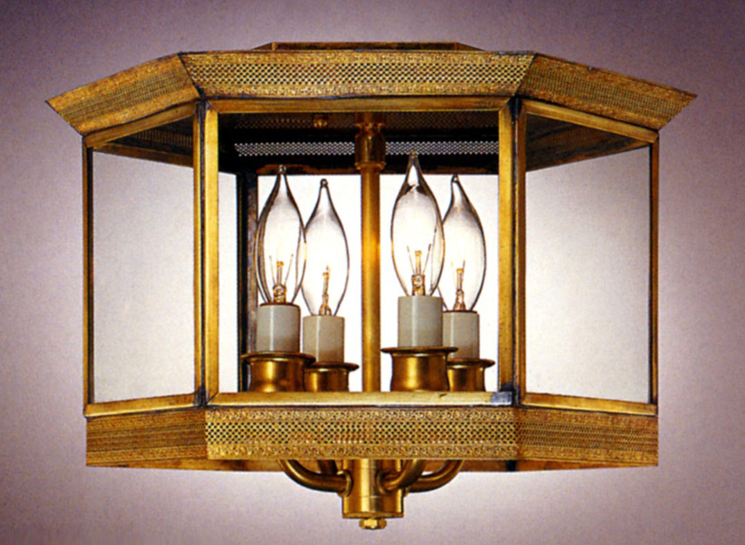 Genie House Princess 13924ABC Ceiling Light - Antique Brass