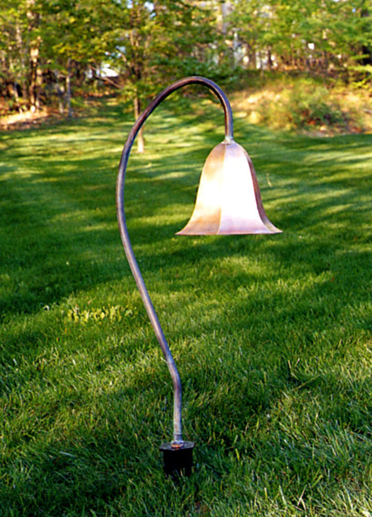 Genie House Lighting 15306AC Iris One Light Path Light Landscape Light Copper/Antique/Verde