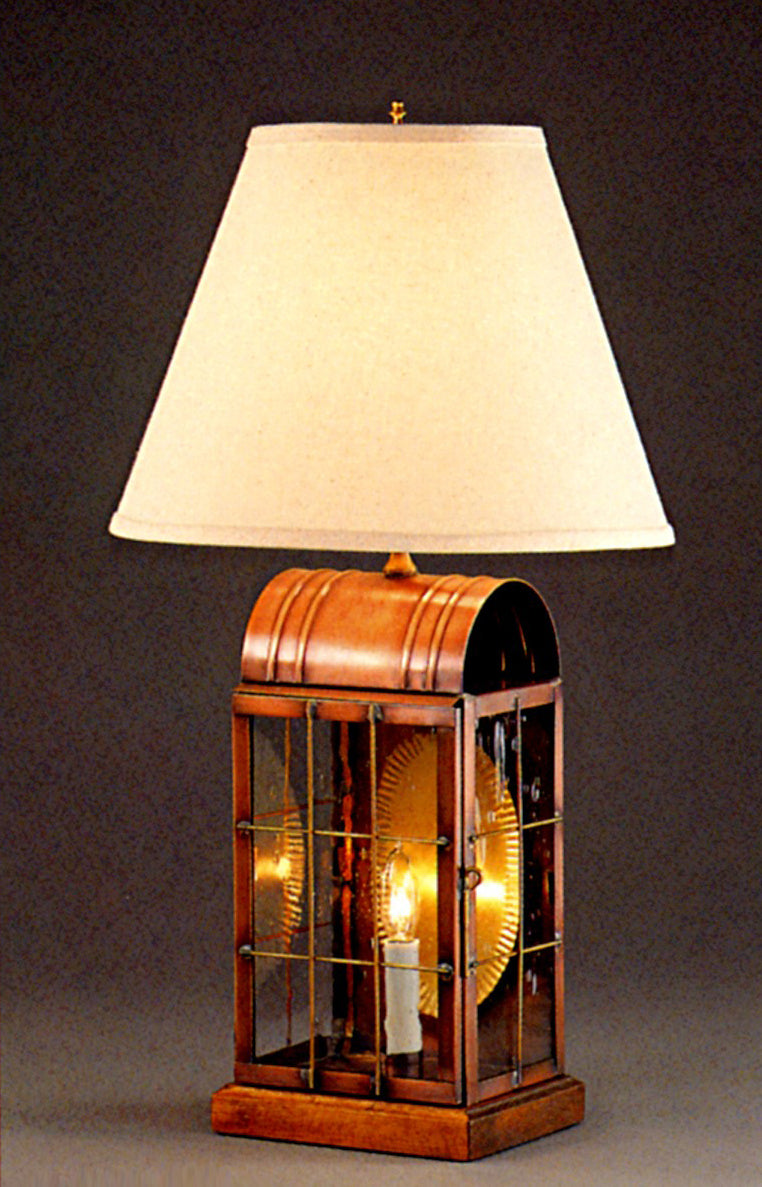 Genie House Lighting 39507ACSS Guardsmen Two Light Portable Lamp Lamp Copper/Antique/Verde