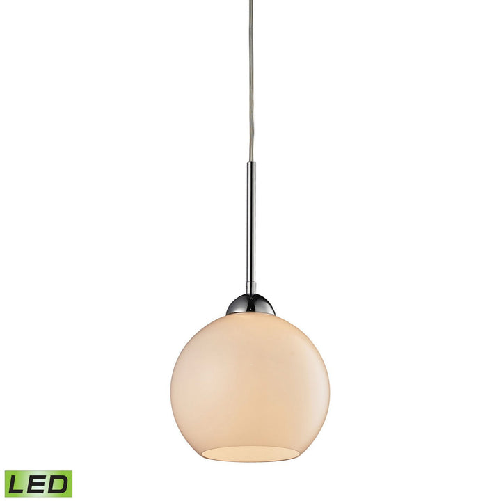 Elk Cassandra 10240/1WH-LED Pendant Light - Polished Chrome