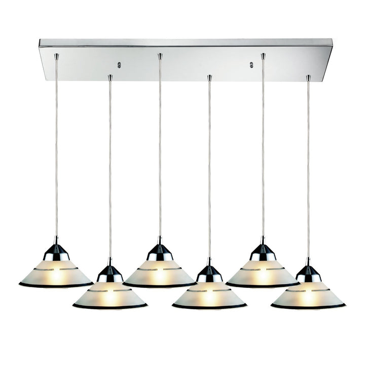 Elk Refraction 1477/6RC Pendant Light - Polished Chrome