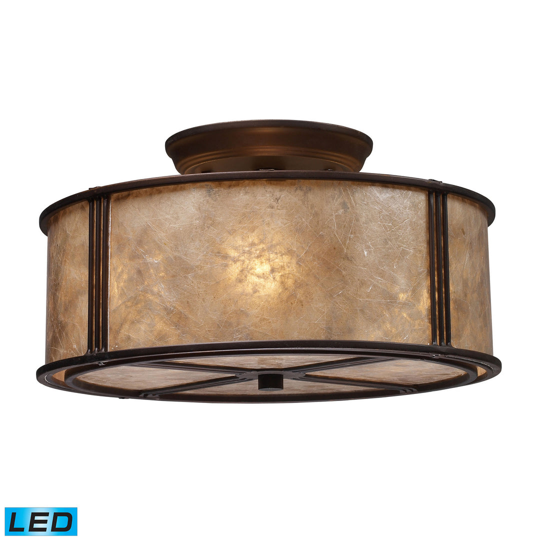Elk Barringer 15031/3-LED Ceiling Light - Aged Bronze