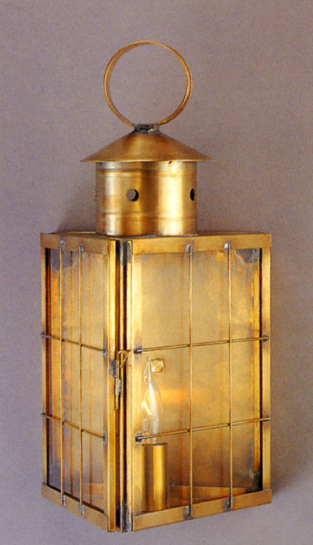 Genie House Lighting 57301ABC Falcone One Light Wall Mount Outdoor Brass - Antique