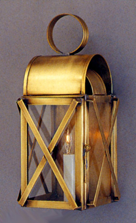 Genie House Lighting 57701ABC Cottage One Light Wall Mount Outdoor Brass - Antique