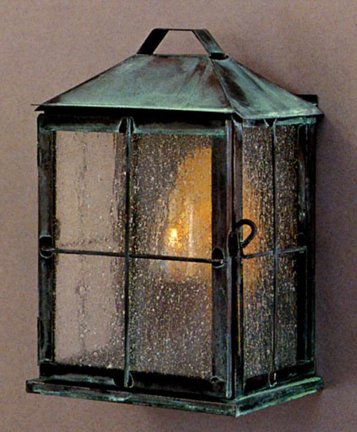 Genie House Lighting 59011VGS Guardsmen One Light Wall Mount Outdoor Verde