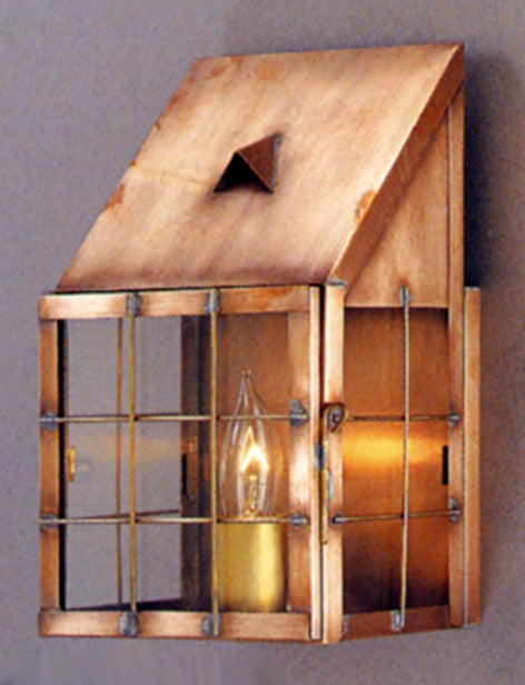 Genie House Lighting 65201ACC Falcone One Light Wall Mount Outdoor Copper/Antique/Verde