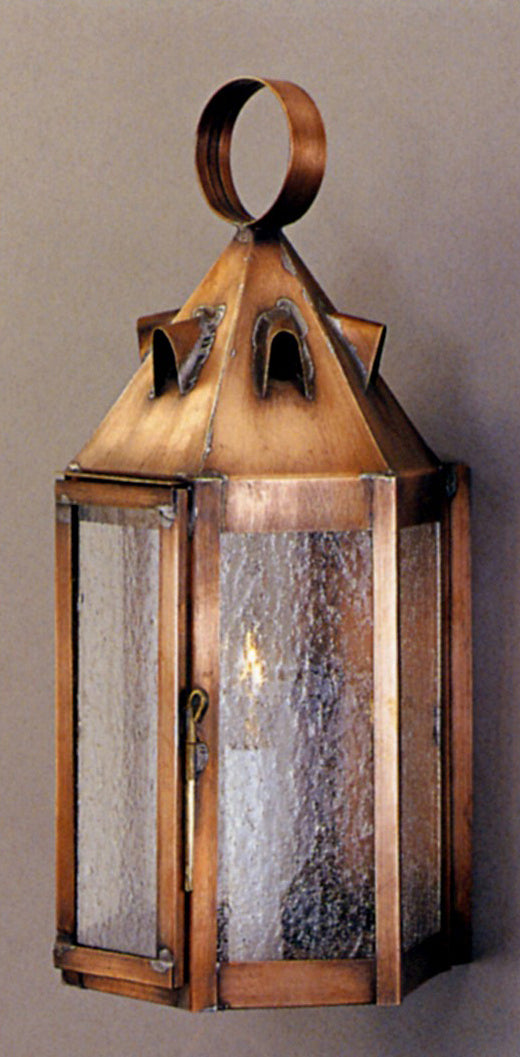 Genie House Lighting 68001ACS Summit One Light Wall Mount Outdoor Copper/Antique/Verde