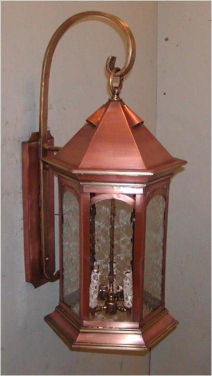 Genie House Lighting 68611ACS 686 Series Wall Mount Outdoor Copper/Antique/Verde