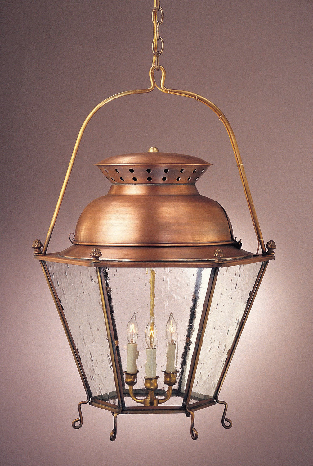 Genie House Lighting 87333ACSS 873 Series Pendant Outdoor Copper/Antique/Verde