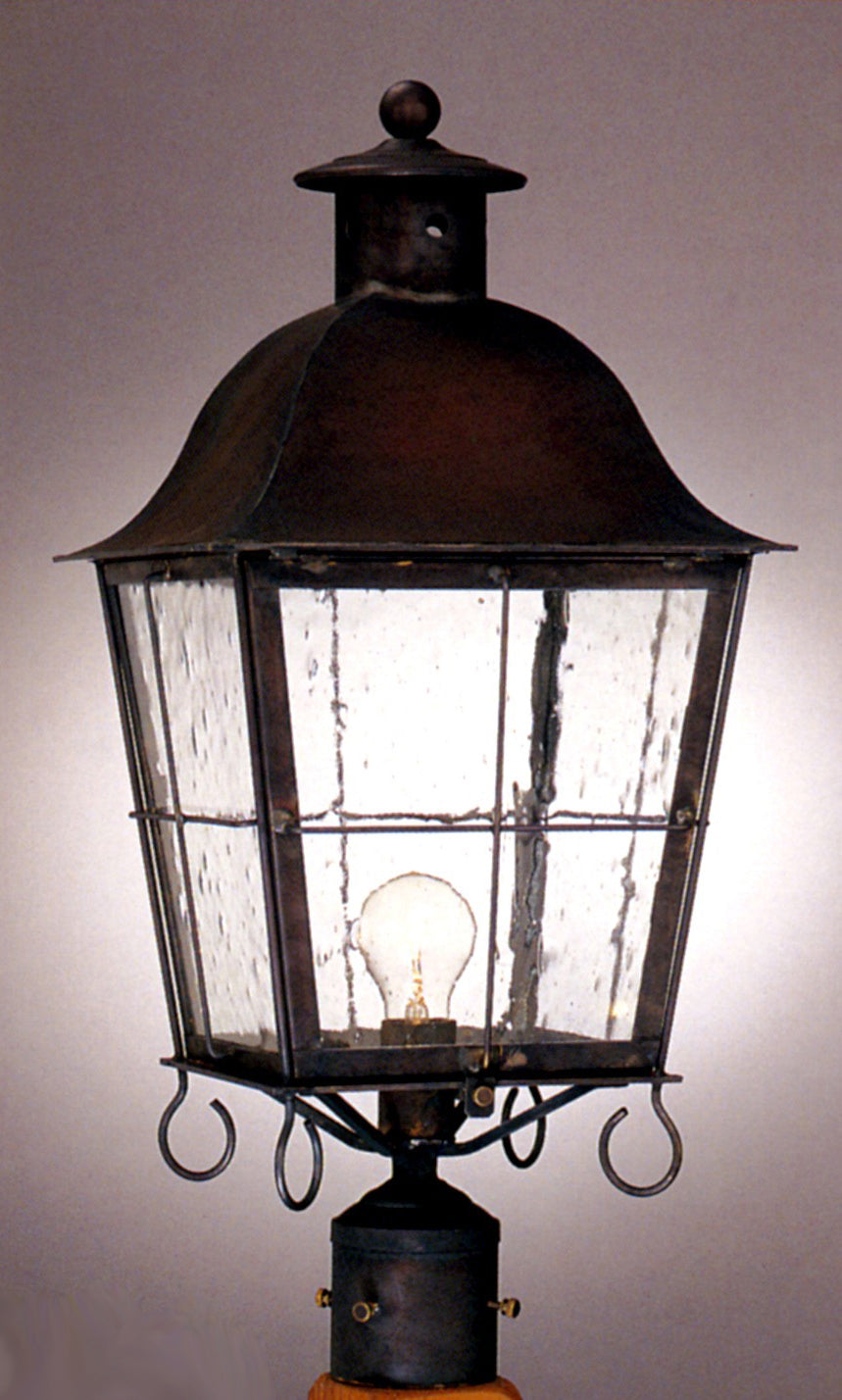 Genie House Lighting 89522DBSS Pearl One Light Post Mount Outdoor Bronze / Dark