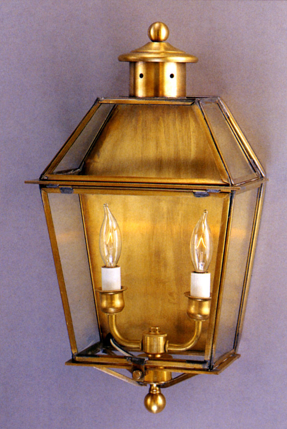 Genie House Lighting 90221ABC Kojan Two Light Wall Mount Outdoor Brass - Antique