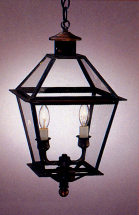 Genie House Lighting 91413DCC Kojan Two Light Pendant Outdoor Copper/Antique/Verde