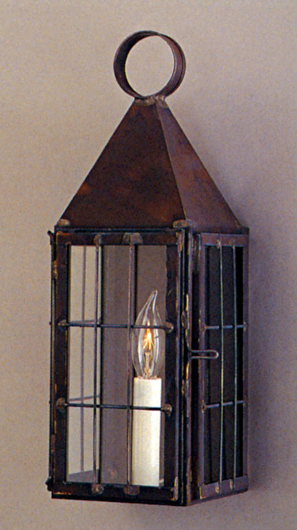 Genie House Lighting CW57801DCC Jamestown One Light Wall Mount Outdoor Copper/Antique/Verde