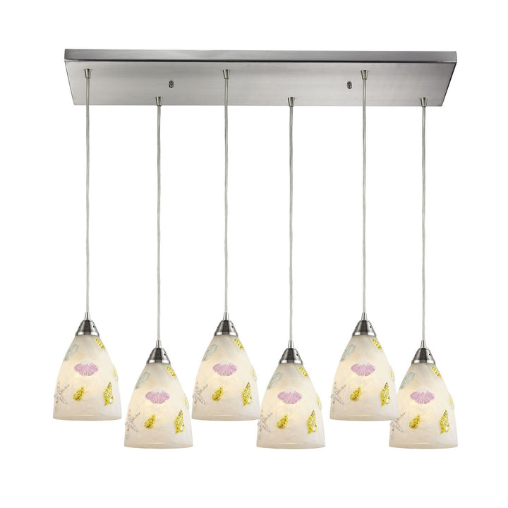 Elk Seashore 20000/6RC Pendant Light - Satin Nickel