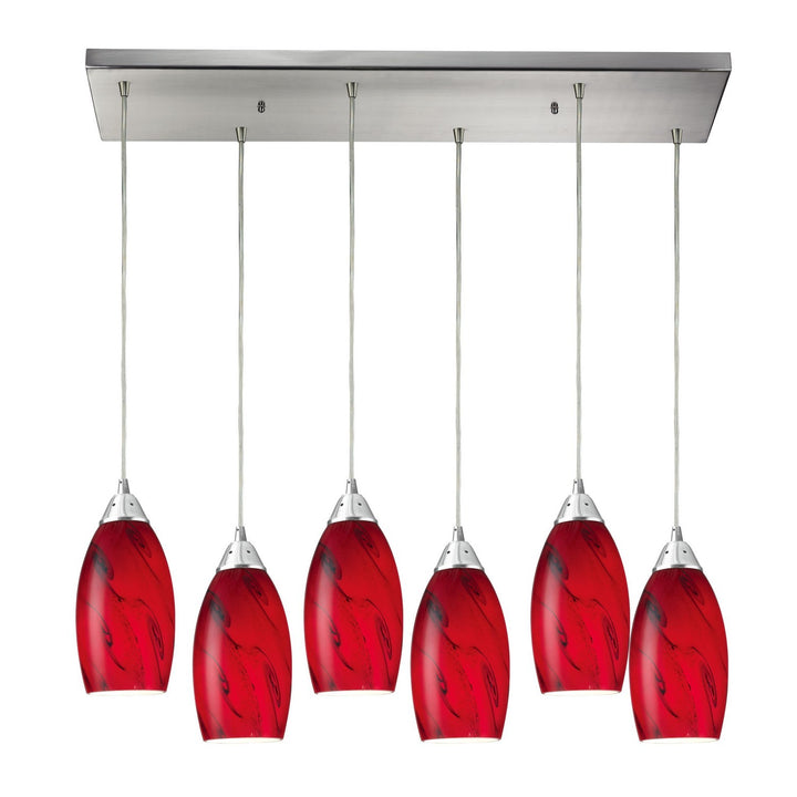 Elk Galaxy 20001/6RC-RG Pendant Light - Satin Nickel