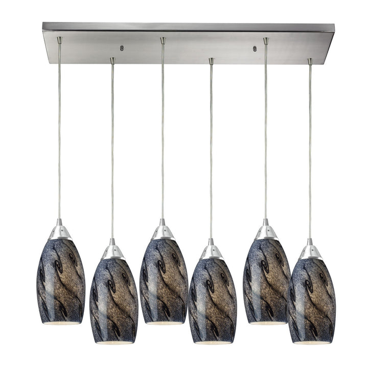 Elk Galaxy 20001/6RC-SG Pendant Light - Satin Nickel