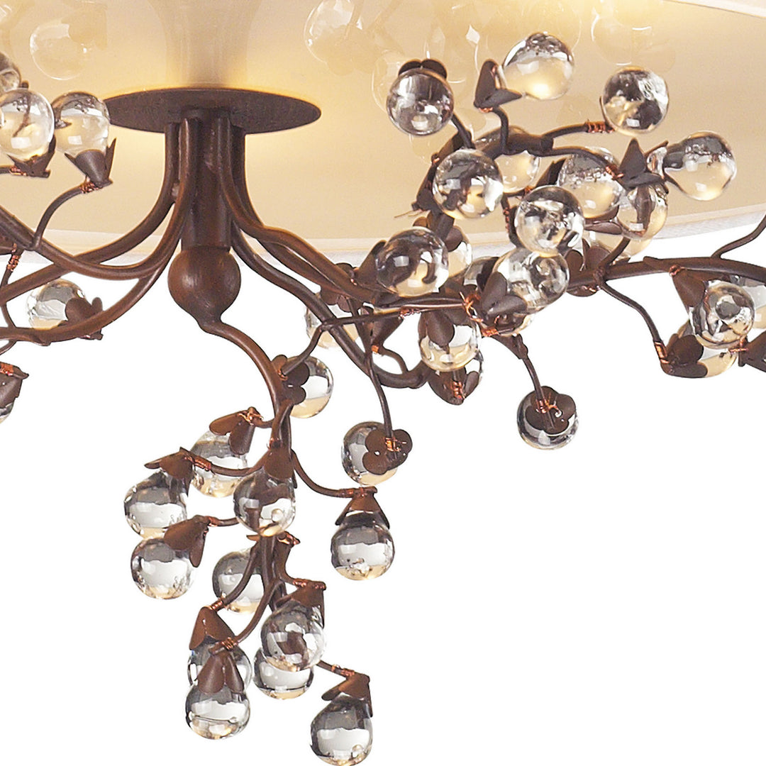 Elk Winterberry 20089/3 Ceiling Light - Antique Darkwood