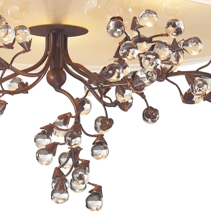 Elk Winterberry 20089/3 Ceiling Light - Antique Darkwood