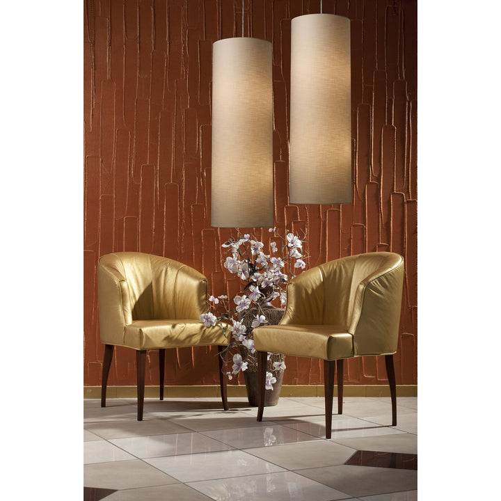 Elk Fabric Cylinders 20160/4-LED Pendant Light - Satin Nickel