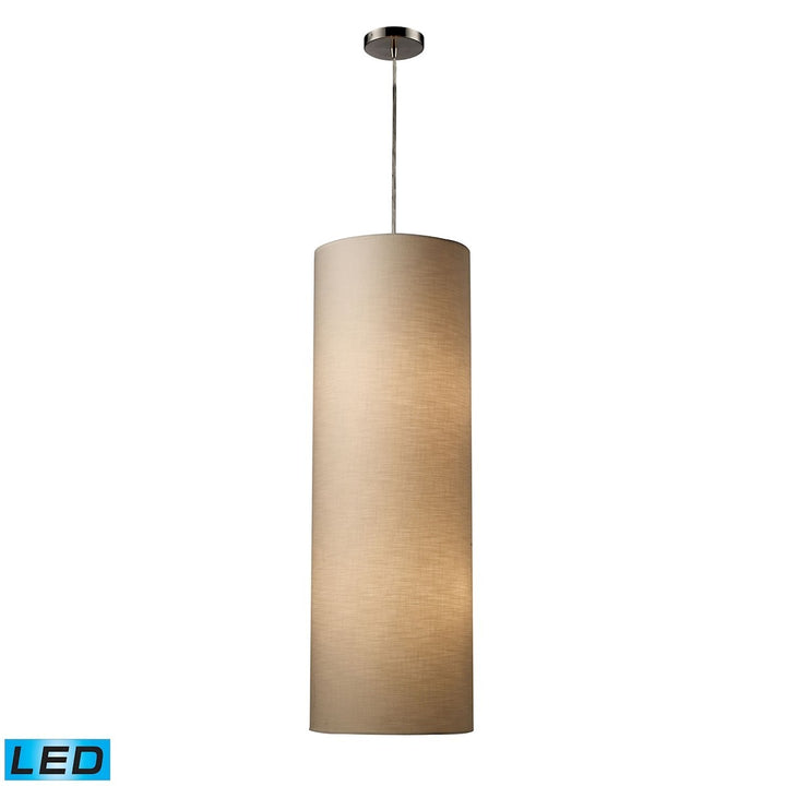 Elk Fabric Cylinders 20160/4-LED Pendant Light - Satin Nickel