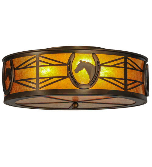 Meyda Tiffany Horseshoe 51414 Ceiling Light - Antique Copper