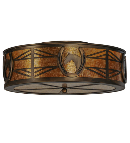 Meyda Tiffany Horseshoe 51414 Ceiling Light - Antique Copper