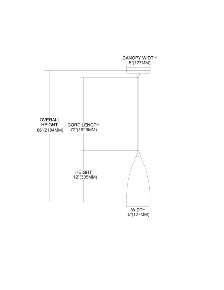 Elk Vesta 2583/1-LA Pendant Light - Satin Nickel