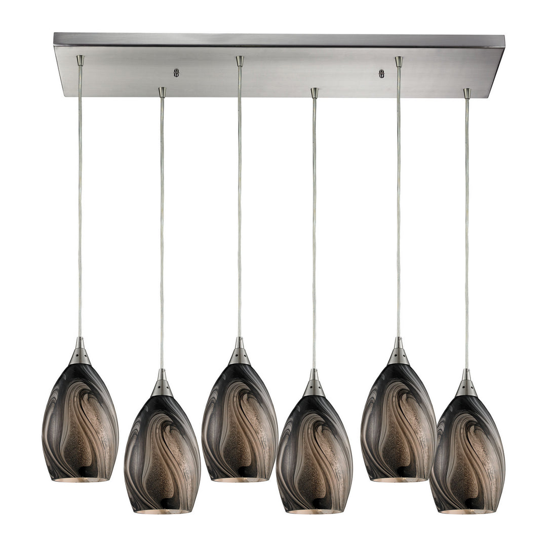 Elk Formations 31133/6RC-ASH Pendant Light - Satin Nickel