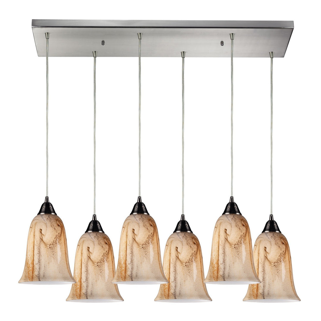 Elk Granite 31138/6RC Pendant Light - Satin Nickel