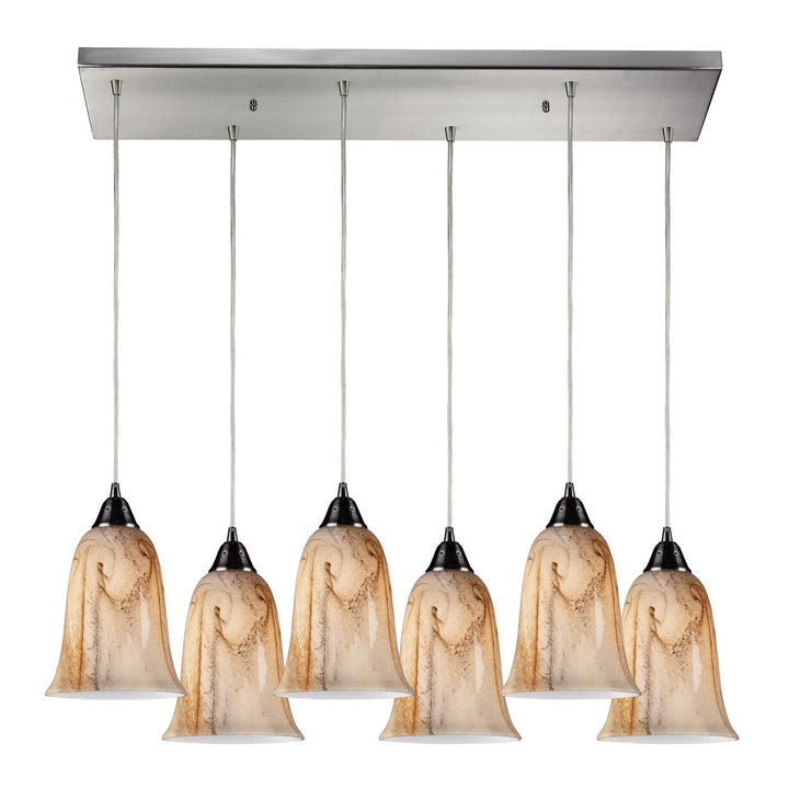 Elk Granite 31138/6RC Pendant Light - Satin Nickel
