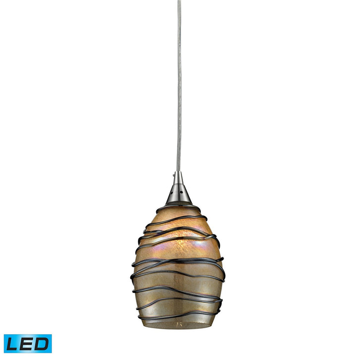 Elk Vines 31142/1-LED Pendant Light - Satin Nickel