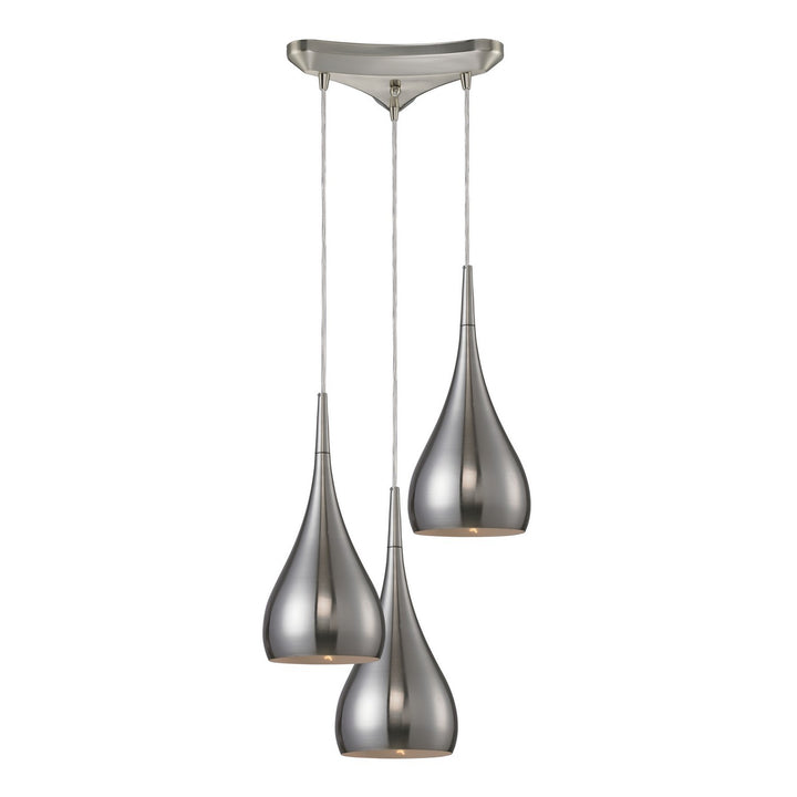 Elk Lindsey 31341/3SN Pendant Light - Satin Nickel