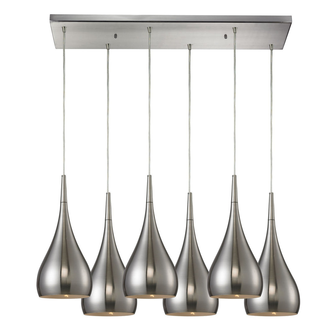 Elk Lindsey 31341/6RC-SN Pendant Light - Satin Nickel