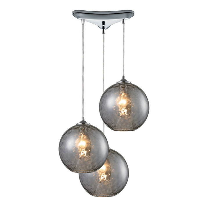 Elk Watersphere 31380/3SMK Pendant Light - Polished Chrome