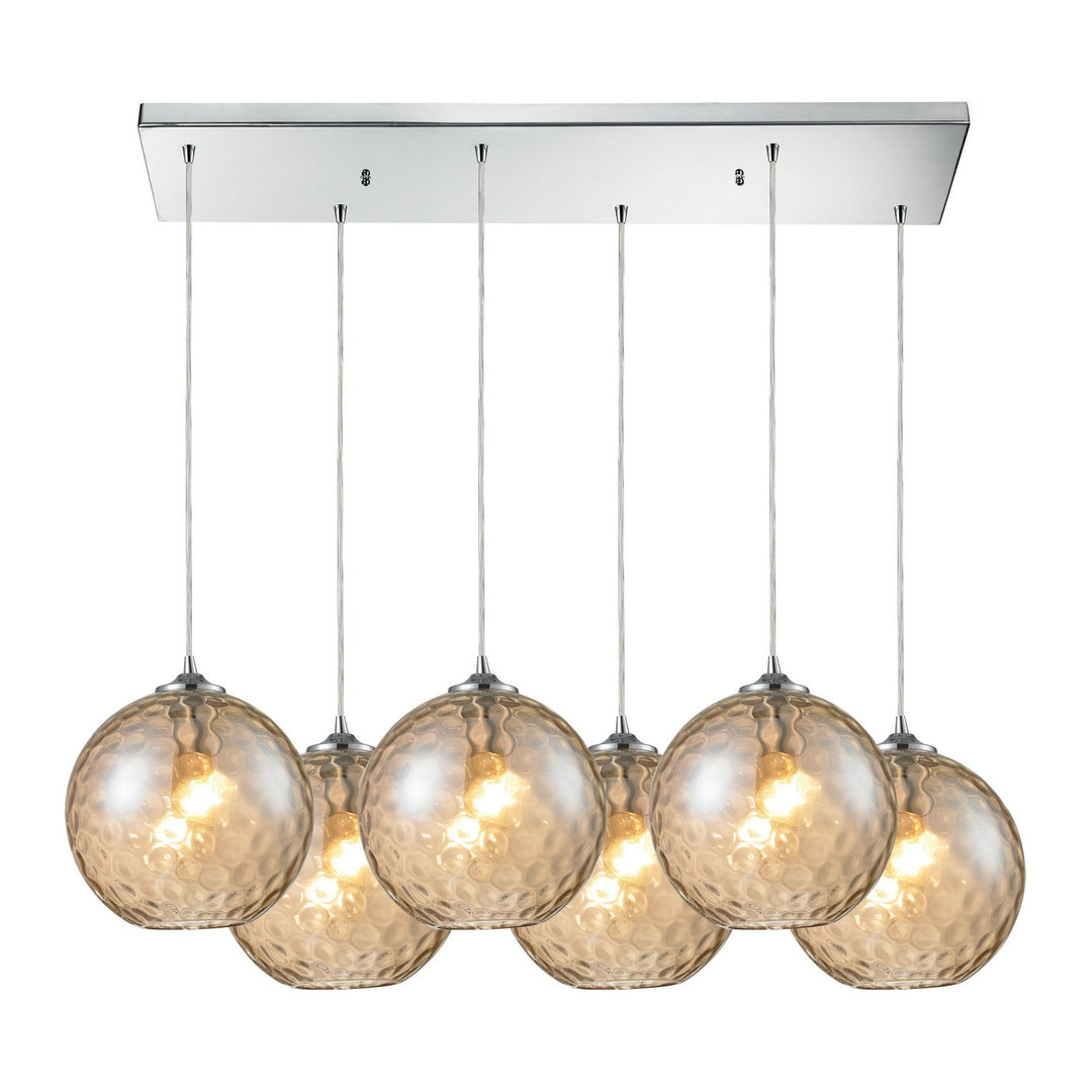 Elk Watersphere 31380/6RC-CMP Pendant Light - Polished Chrome