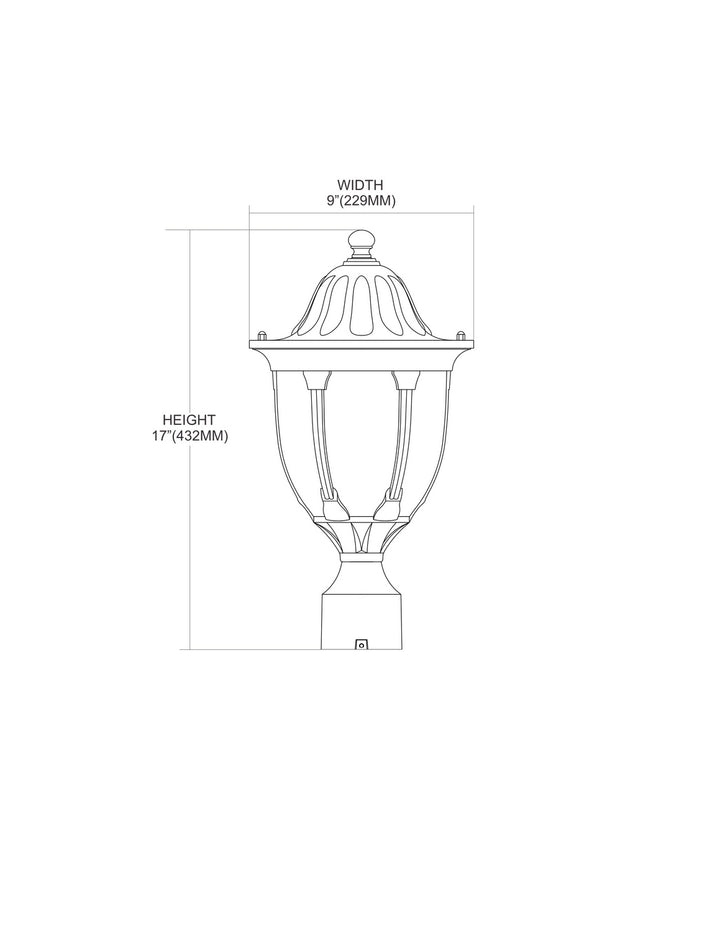 Elk Lighting 45005/1  Glendale Outdoor Regal Bronze