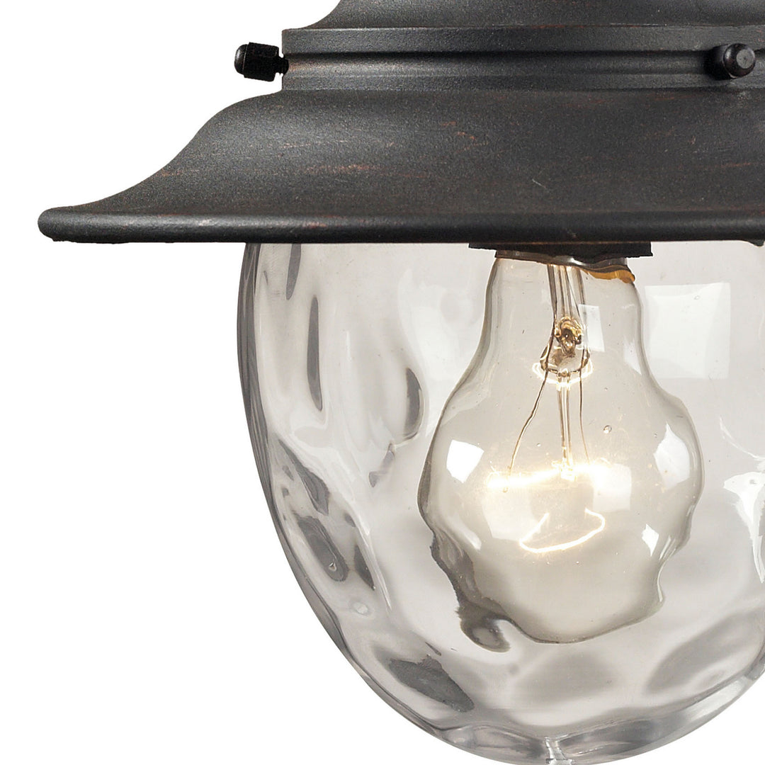 Elk Lighting 45040/1  Searsport Outdoor Weathered Charcoal